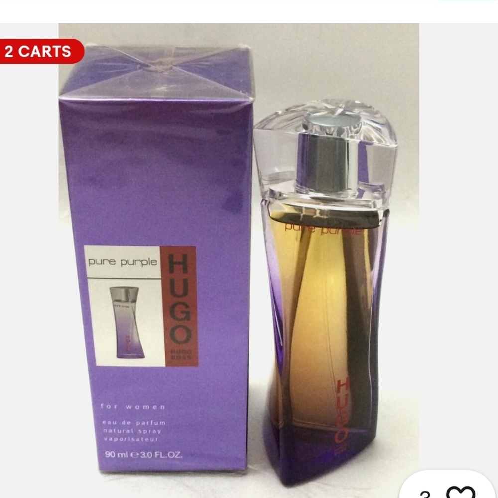Like New Hugo Boss Purely Purple 3 oz Eau De Parfum Spray